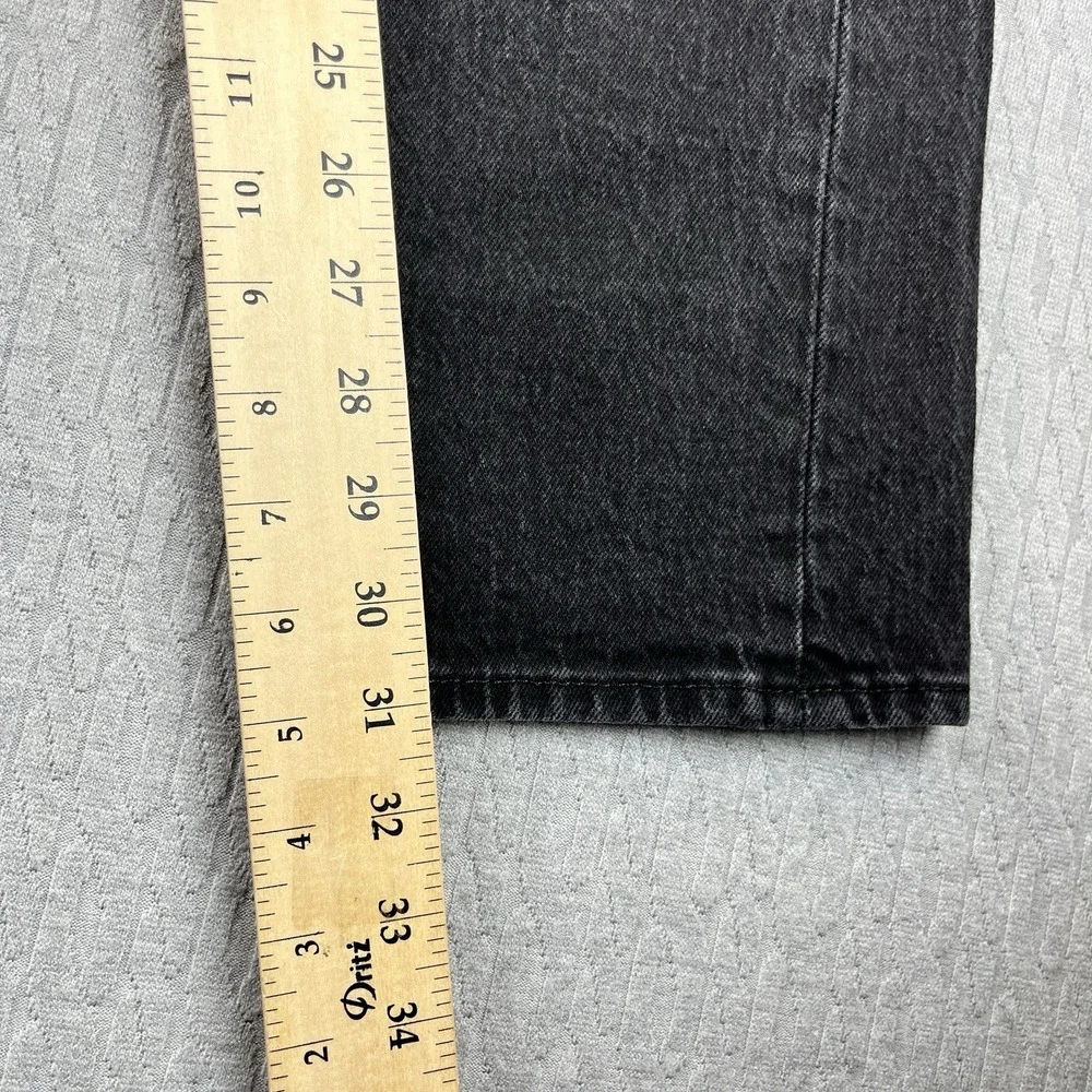 Levi's 501 Black Jeans Men (29x32) straight Leg Button Fly‎ actual size 28X31